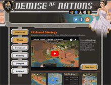 Tablet Screenshot of demiseofnations.com
